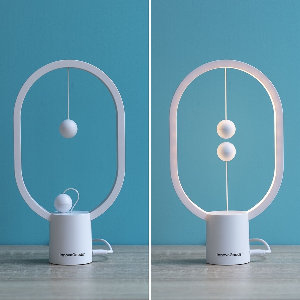 Vyvažovací lampa s magnetickým vypínačem