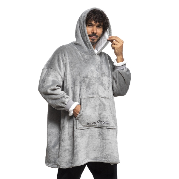 Oversized mikinová deka s fleecovou podšívkou