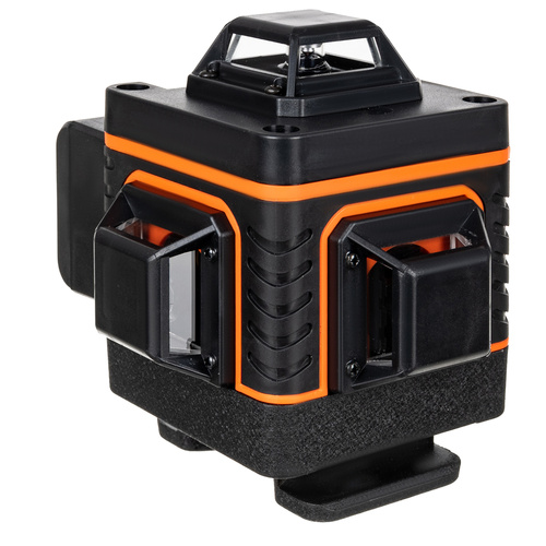 4D 16řádková plochá laserová vodováha – přesný 360° zelený laser + dálkové ovládání