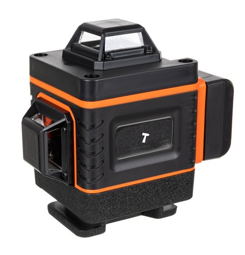 4D 16řádková plochá laserová vodováha – přesný 360° zelený laser + dálkové ovládání