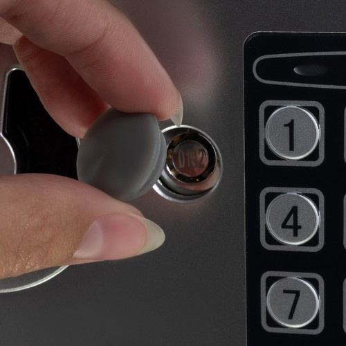 Bezpečnostní trezor s elektronickým kódem a klíčem