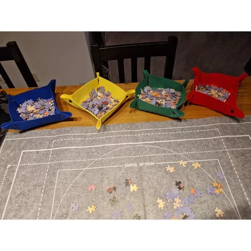 Podložka na puzzle s pouzdrem a pumpičkou