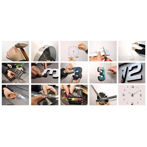 DIY nástěnné hodiny 60-130cm